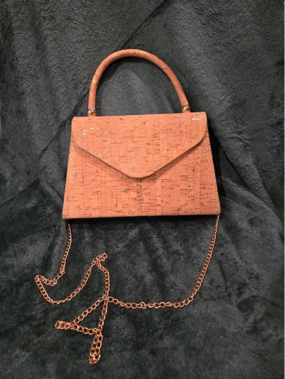 Cork-inspired Sparkle Satchel